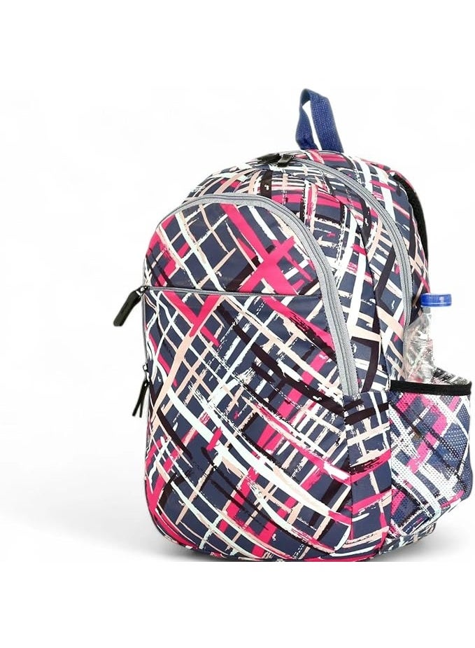 Force Backpack Unisex - scribble pattern Blue - Image 2
